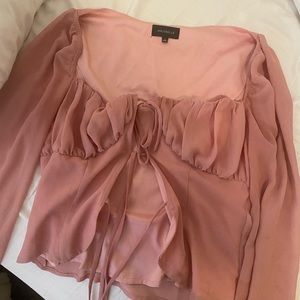 Majorelle top, pink long sleeve